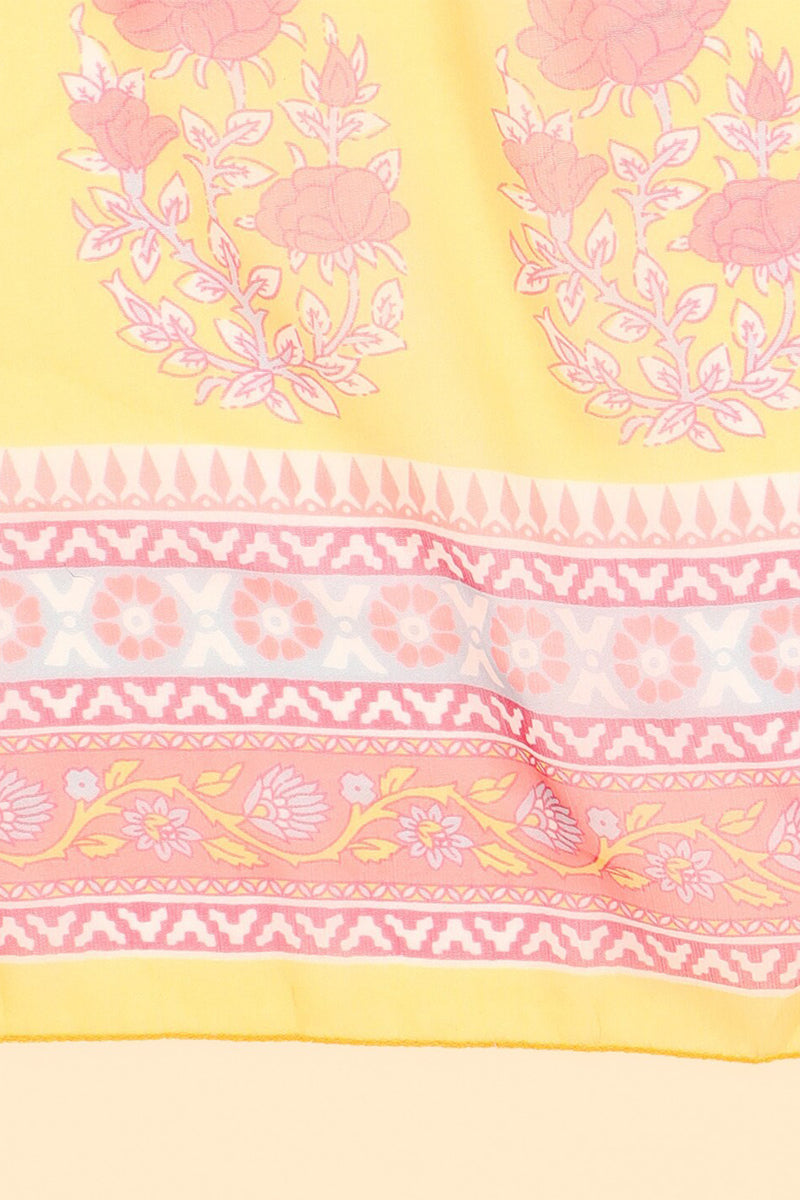 Mustard Polyester Straight Kurta Pant With Dupatta PKSKD1066