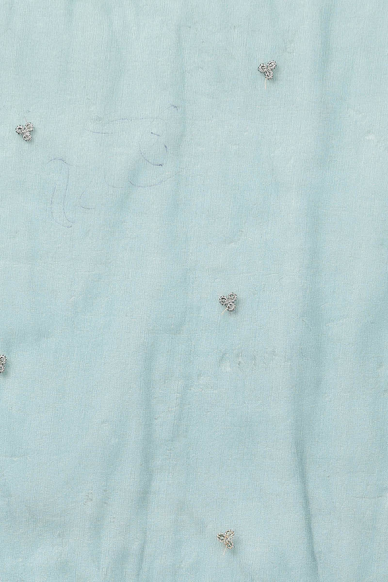 Teal Silk Blend Solid A-Line Kurta Trousers With Dupatta PKSKD1720
