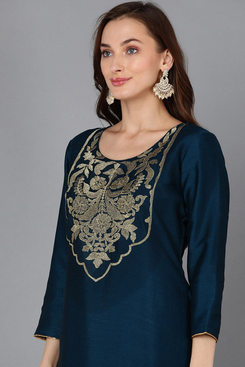 Ahika Floral Yoke Design Kurta VCK9132