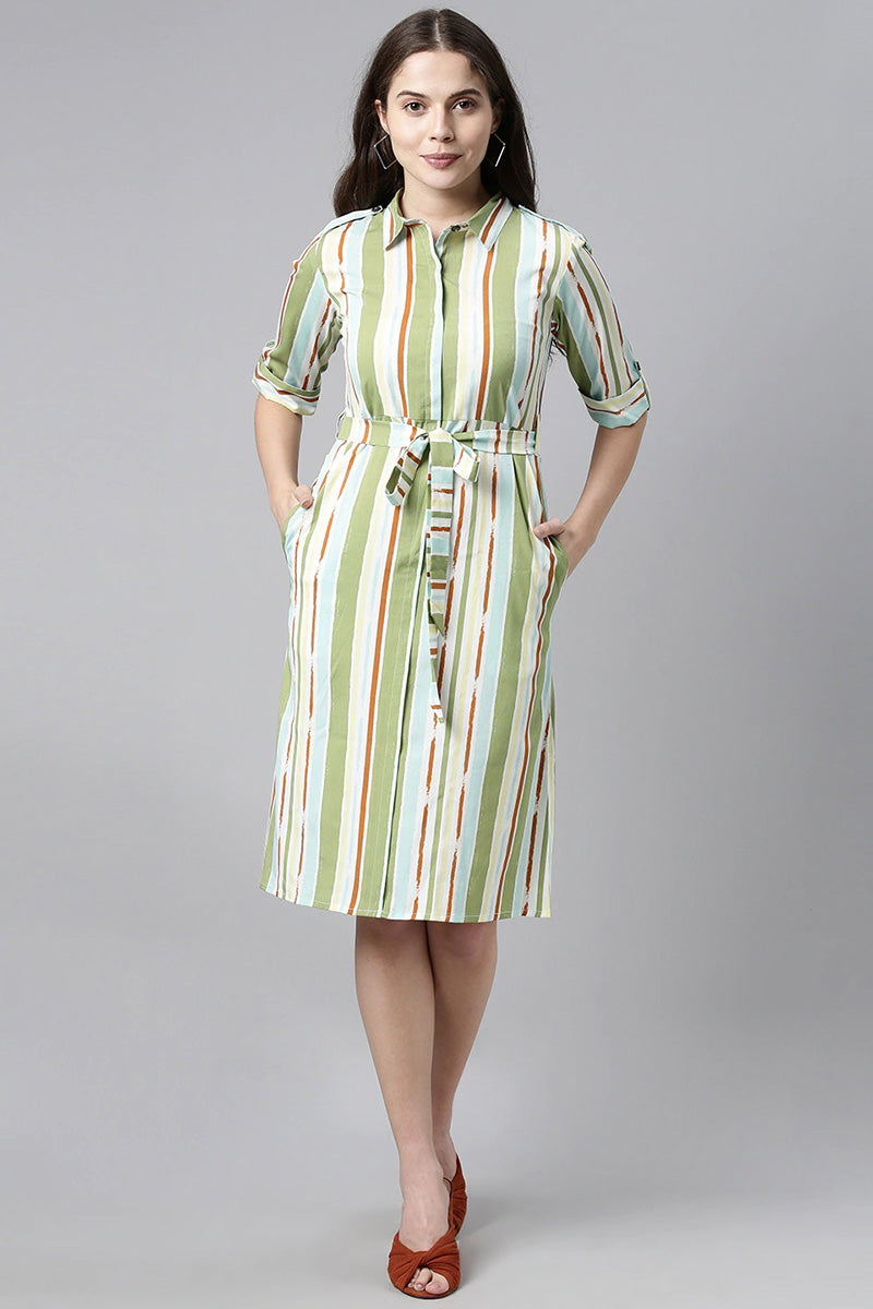 Shirt style shop midi dress