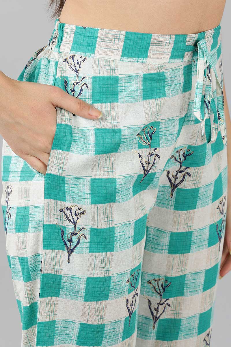 Ahika Women Cream Ethnic Motifs Printed Top