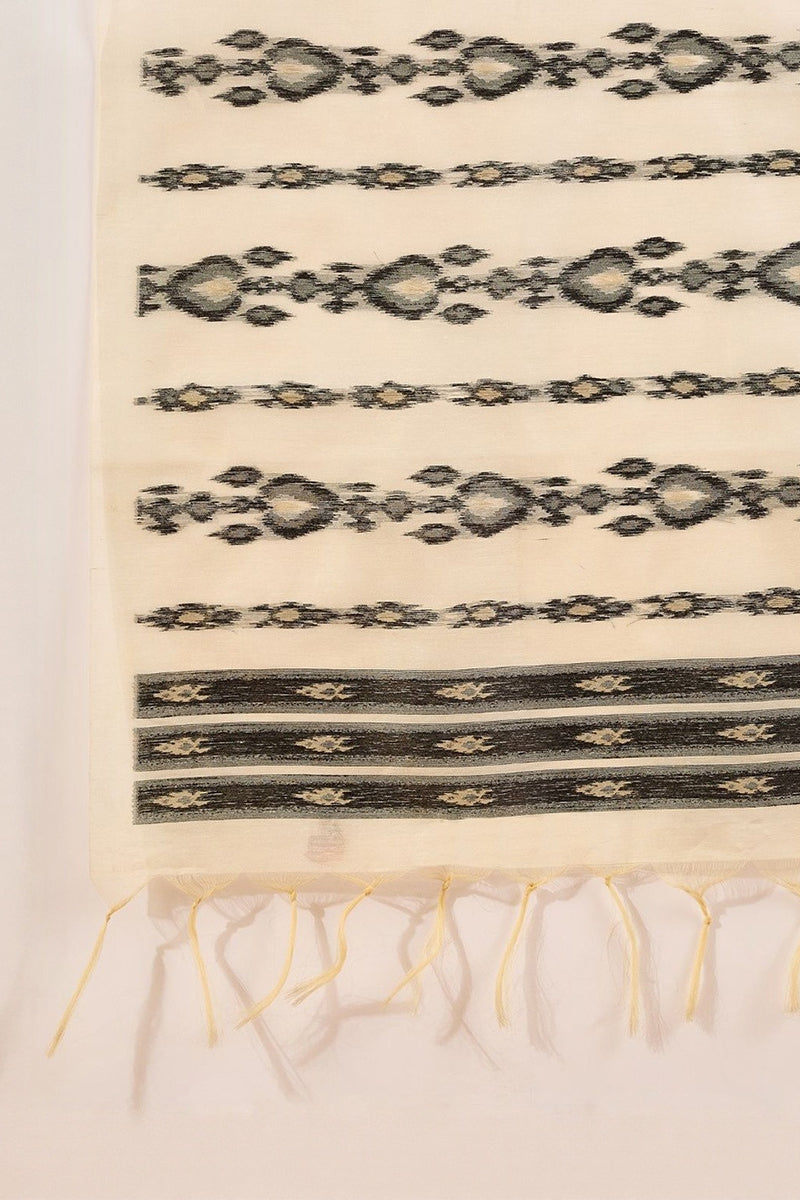 Black Poly Chanderi Solid Embroidered Straight Kurta Bottom and Dupatta PKSKD2900