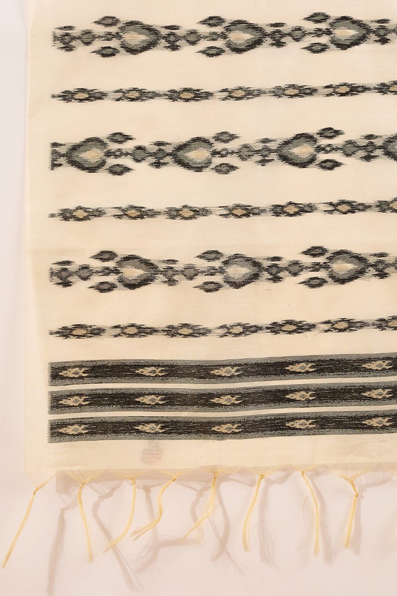 Black Poly Chanderi Solid Embroidered Straight Kurta Bottom and Dupatta PKSKD2900