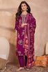 Purple Silk Blend Floral Printed Straight Kurta Trouser With Dupatta PKSKD3216