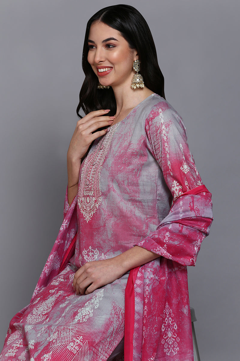 Nishat Linen Silk Collection – 3 Piece - Printed Embroidered Suit - 42 –  YourLibaas