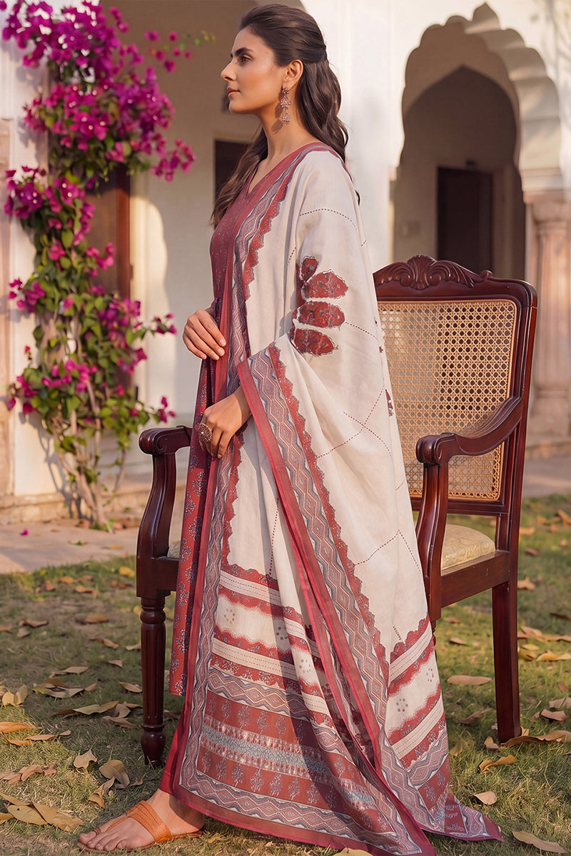 Maroon Rayon Blend Floral Printed A-Line Kurta Palazzos With Dupatta VKSKD2373