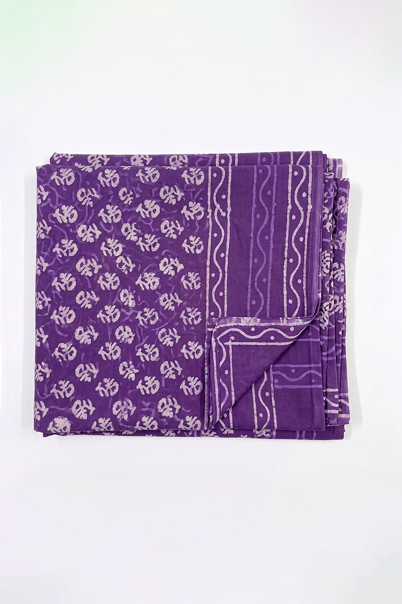 Ahika Women's Violet Abstract Printed Dupatta WDPT1003