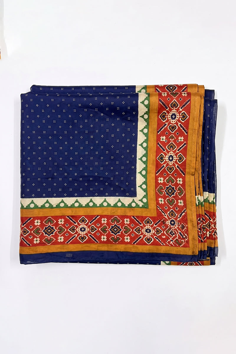 Ahika Women's Blue Ethnic Printed Dupatta WDPT1004