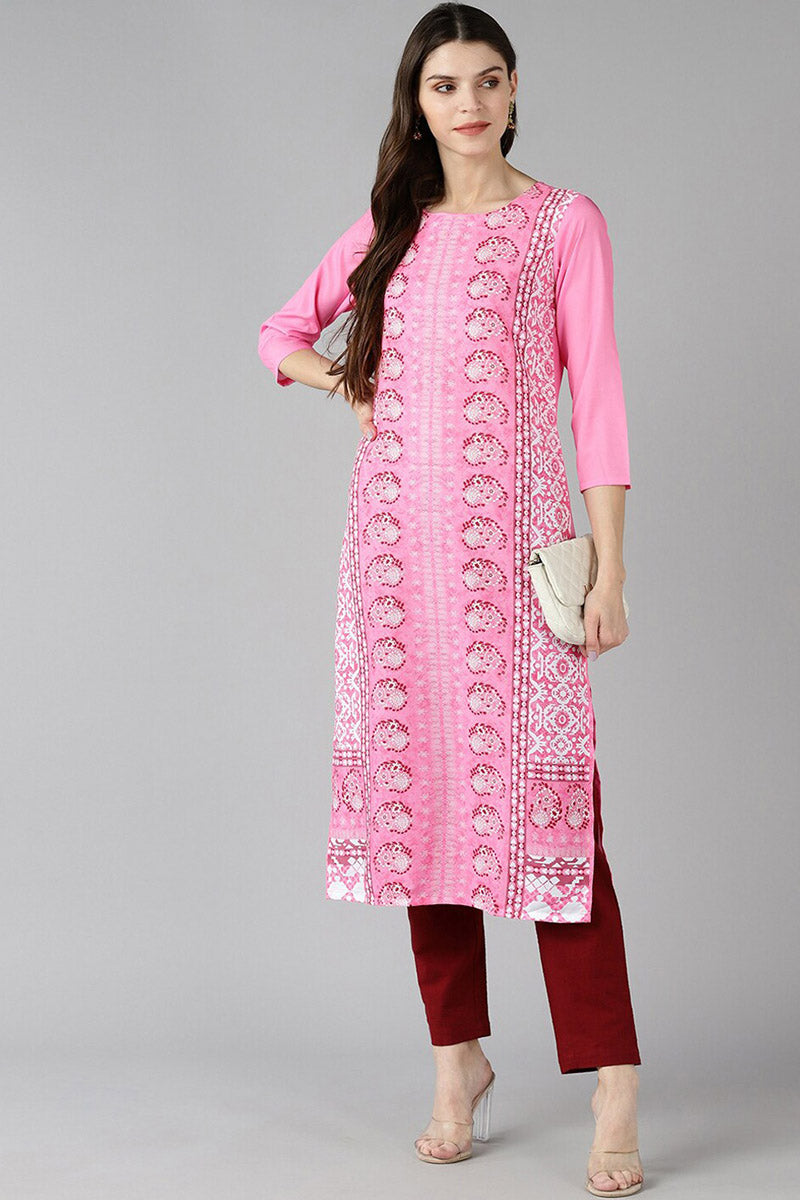 Ahika women's printed straight on sale kurta