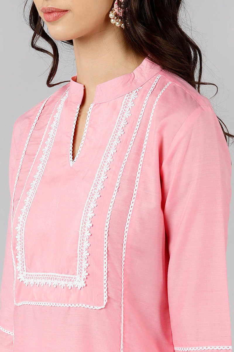 AHIKA Women Solid Kurta with Trousers