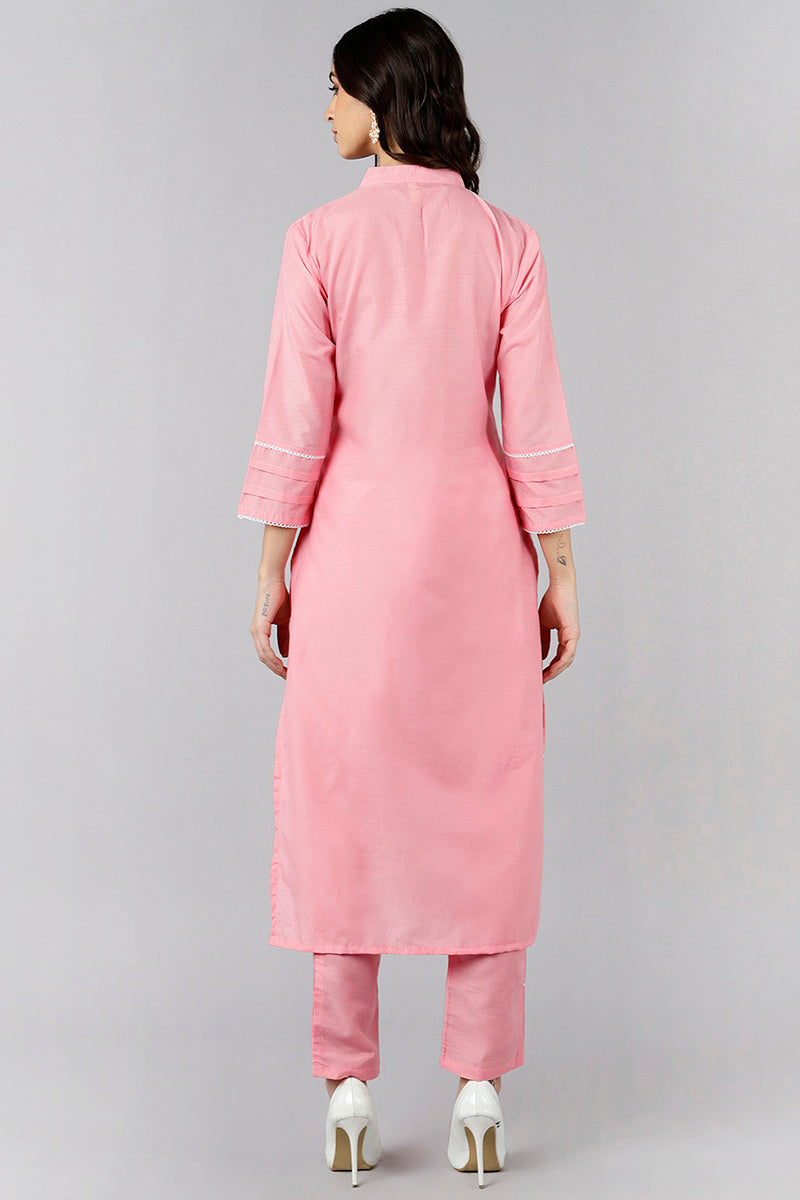 AHIKA Women Solid Kurta with Trousers