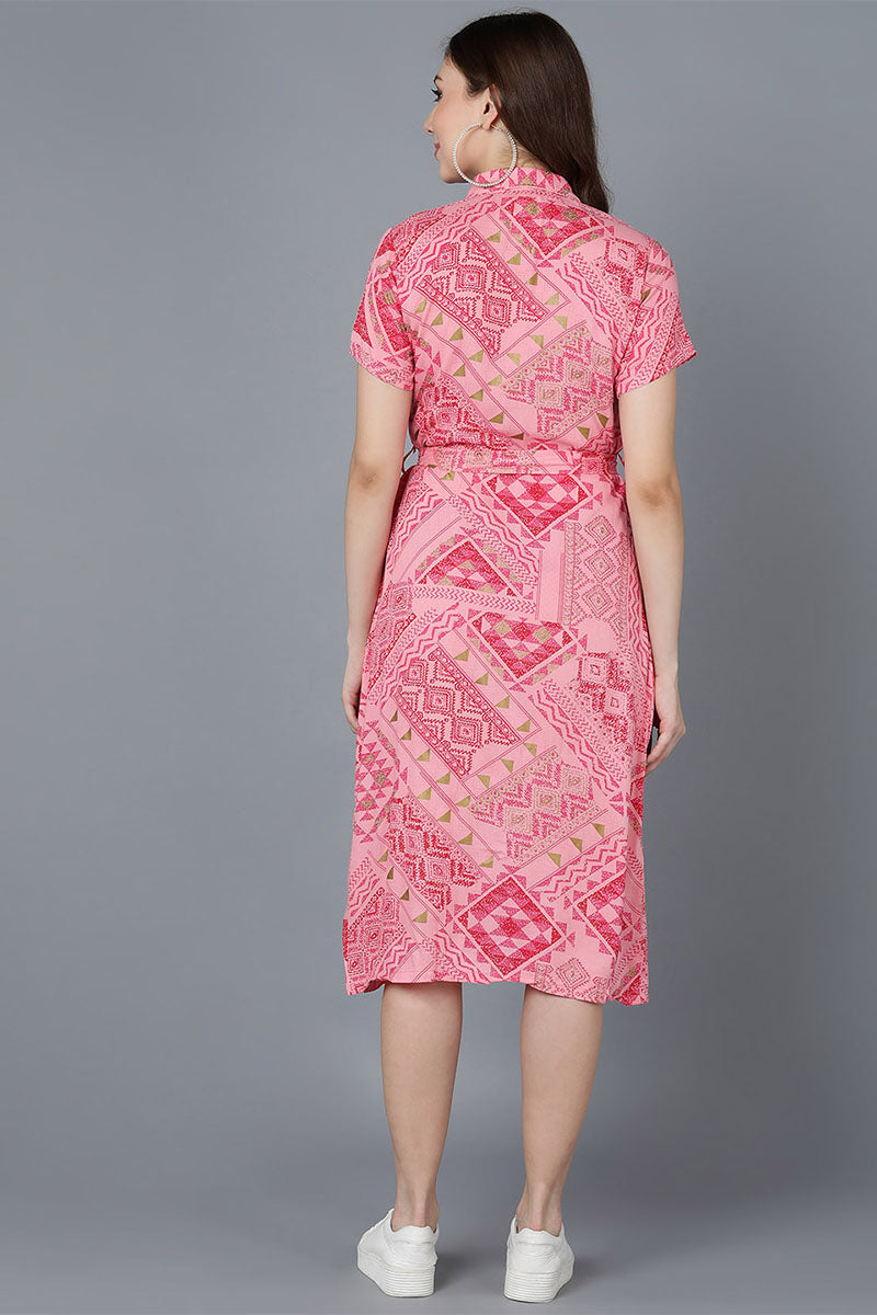 Ahika Women Viscose Rayon Printed Dresse 