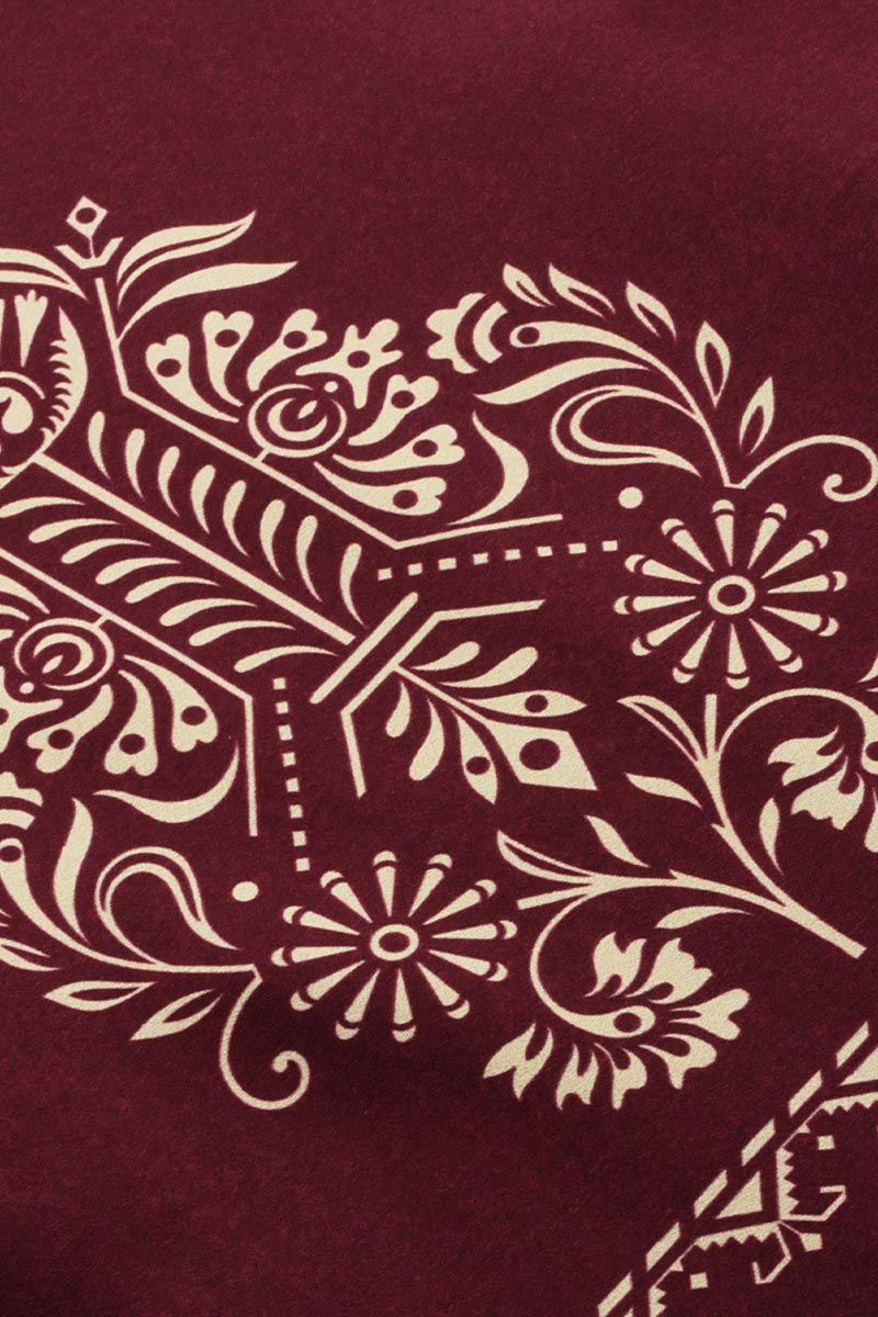 Ahika Women Crepe Fabric Maroon Color Printed Fancy Daily Wear Kurti 
